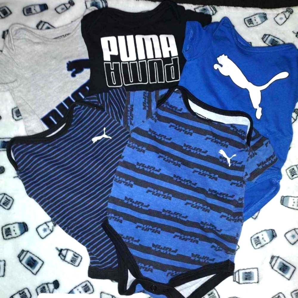 Blue/Black Puma Onesies